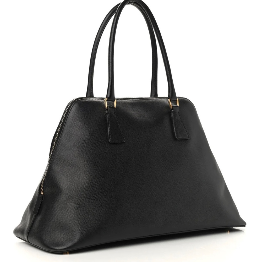 Authentic PRADA Saffiano Lux Large Promenade Tote in Black - Picture 11 of 11